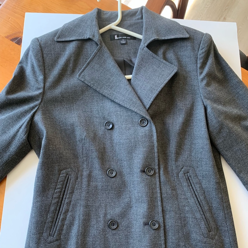 Classic Grey Jacket With Double Lined Buttons - image 4